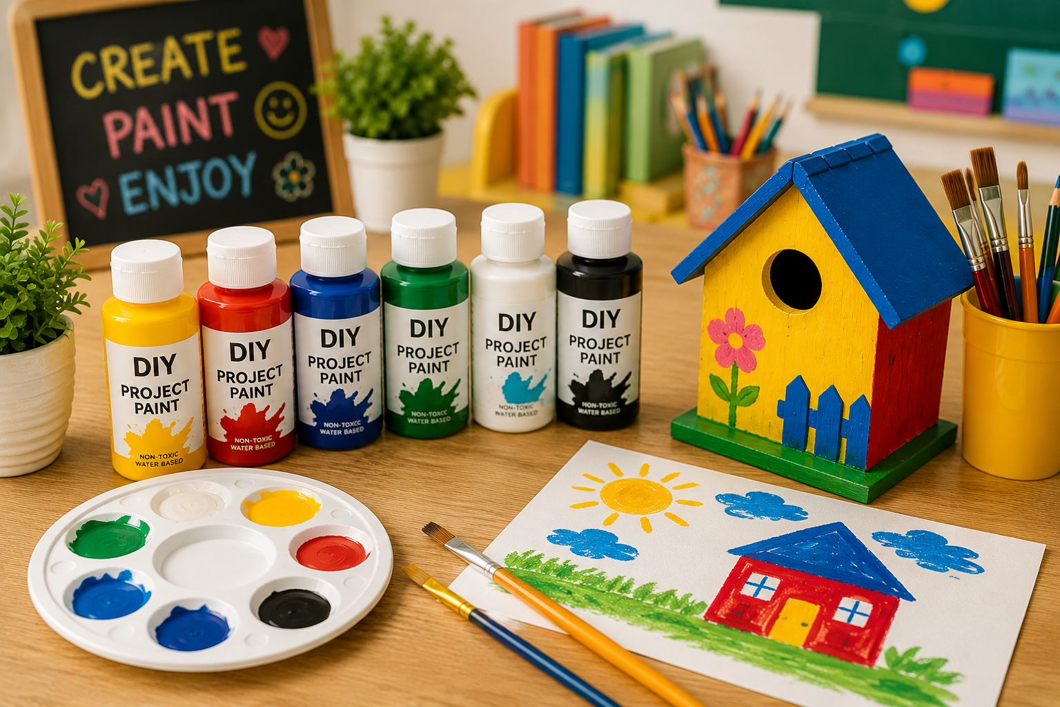 School Project Paints
